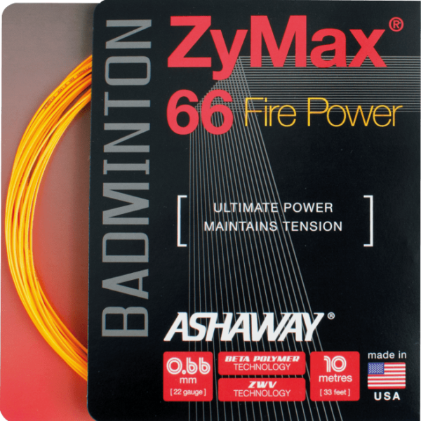 Ashaway ZyMax 66 Fire Power String