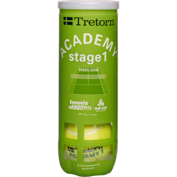Tretorn Stage 1 Academy Green Balls X 3