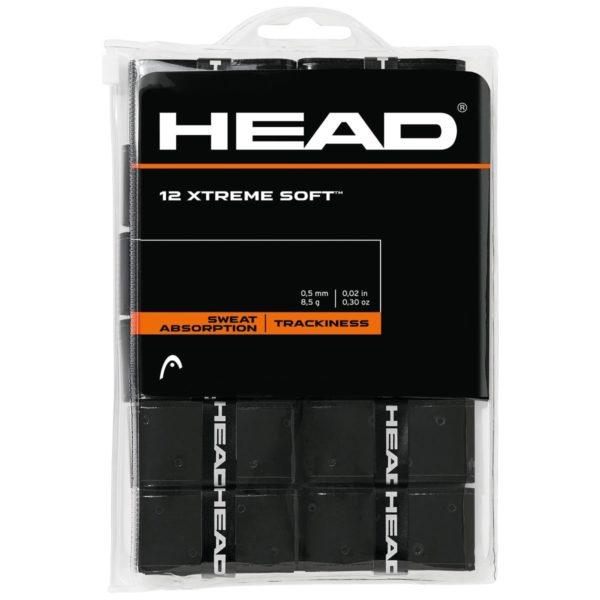 Head Xtreme Soft Overgrips X12 (Black)
