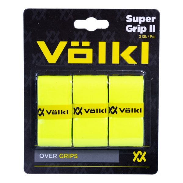 Volkl Super Grip II Overgrip x 3 (Neon Yellow)